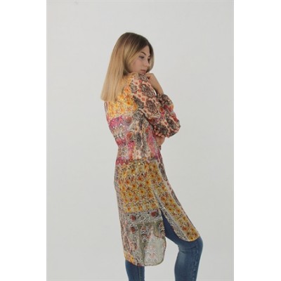 Naima Shirt Tunic Amber Glow