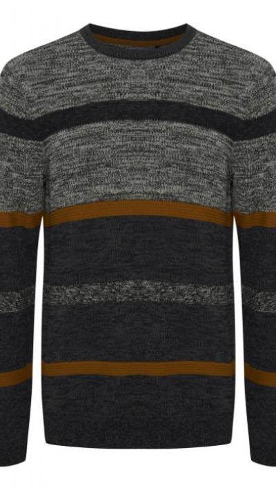 Blend Pullover Black-Grey-Ginger