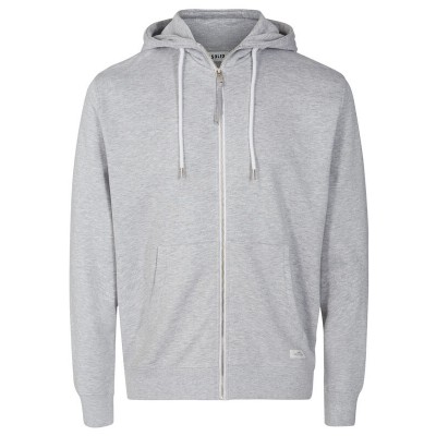 Morgan Huvtröja Zip Ljusgrå