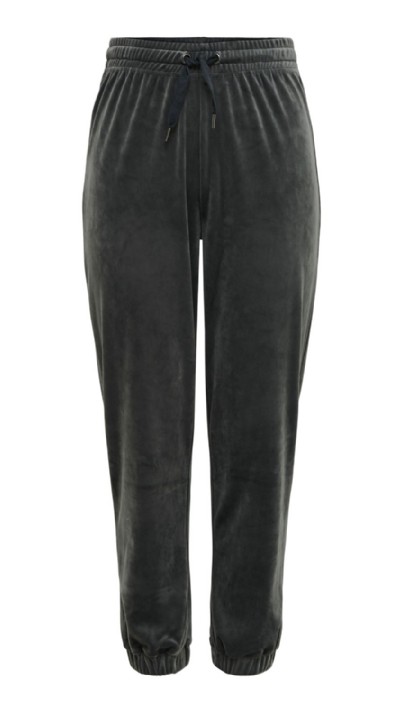 Rebel Sweatpants Plysch Mörkgrå