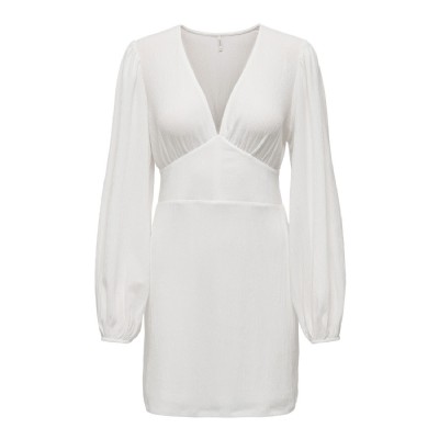 Venice V-ringad Vit Klänning