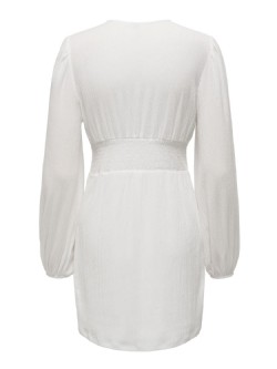 Venice V-ringad Vit Klänning m