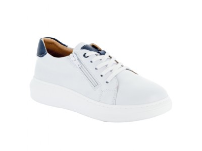 Lara Vit Skinn Sneaker