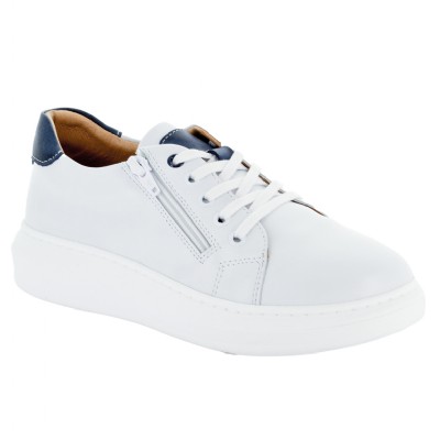 Lara Vit Skinn Sneaker