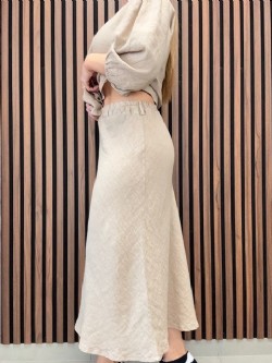 Xenia Linnekjol Beige